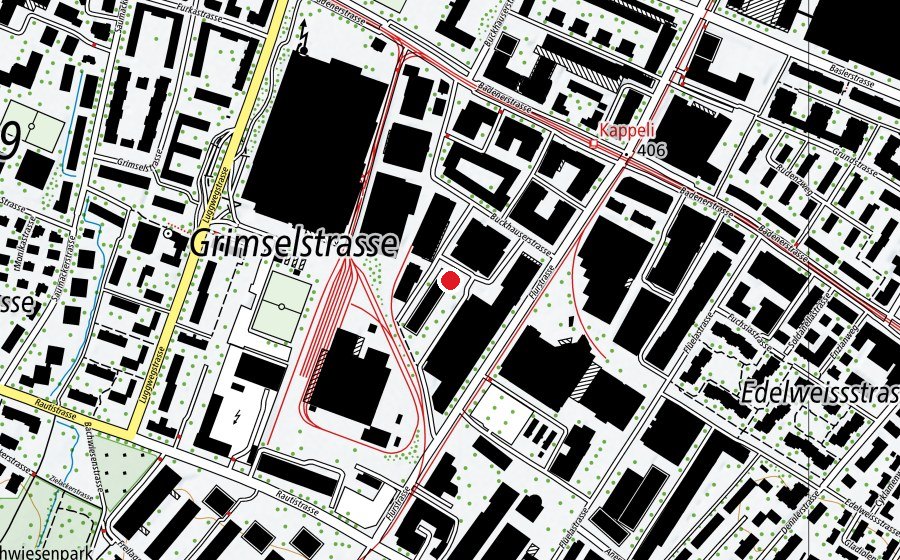 Carte indiquant l’emplacement de Bethanien (Crèche)