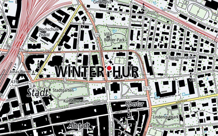 Map showing the location of Betreuung Alte Feuerwehr (Childcare)
