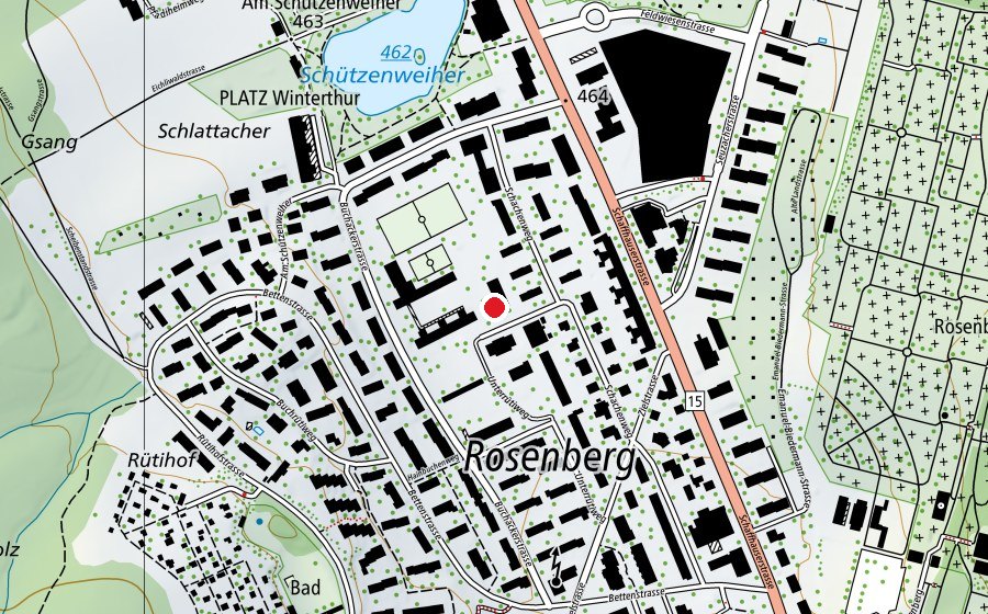 Mappa con la posizione di Betreuung Schachen (Asilo nido)