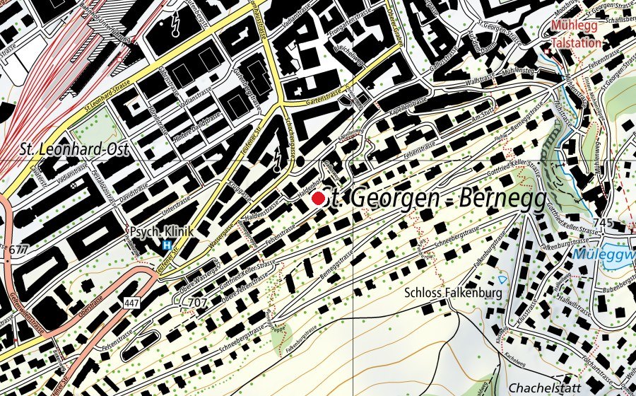 Mappa con la posizione di Bewegigshüsli (Asilo nido)