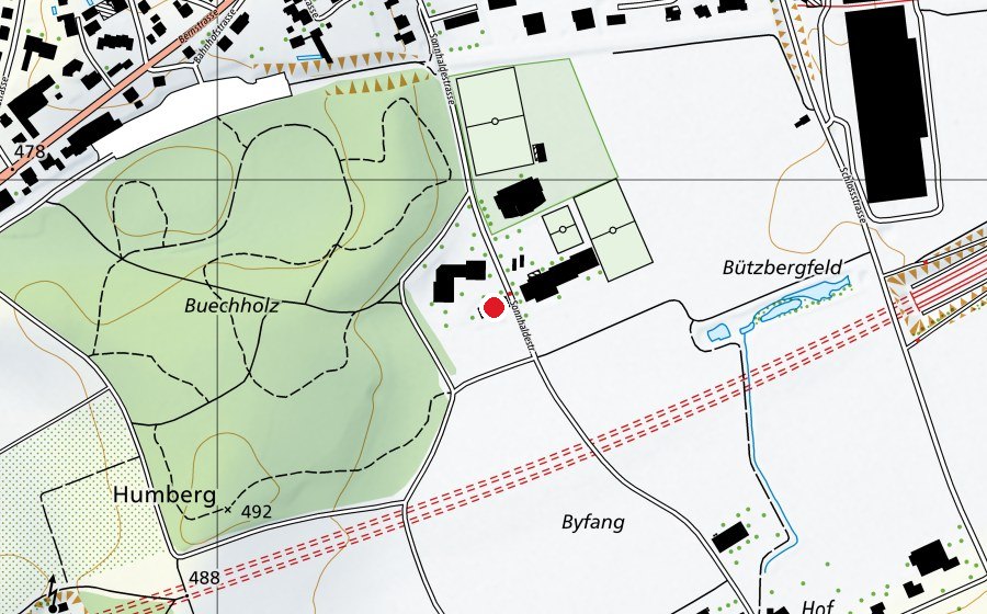 Map showing the location of Byfang (Childcare)