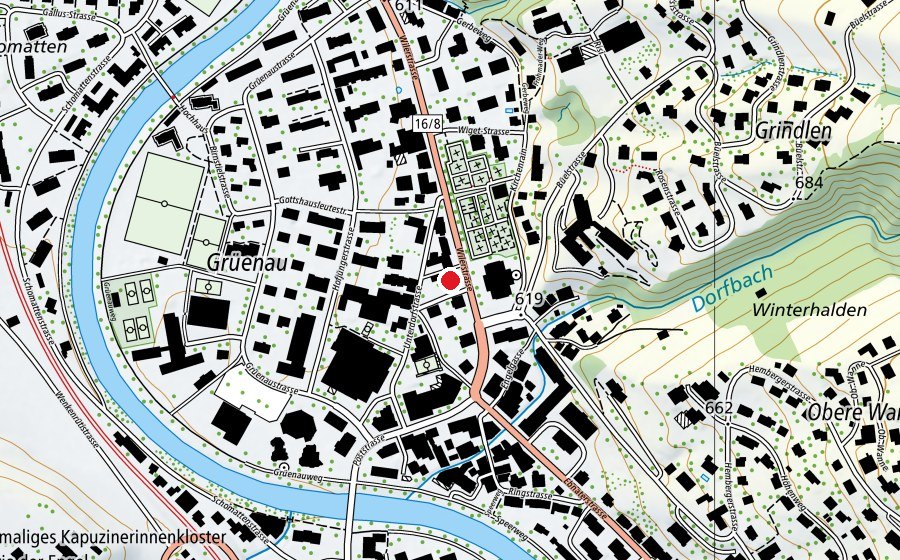 Carte indiquant l’emplacement de CEVI (Crèche)