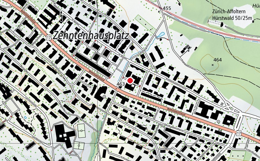 Map showing the location of Chinderhuus Kaya (Childcare)