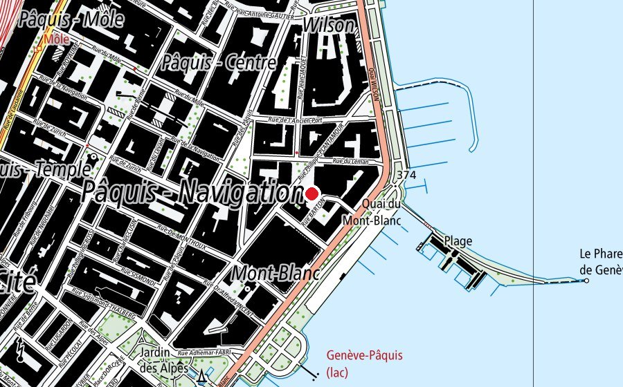 Mappa con la posizione di Crèche A. Carfagni Pâquis (Asilo nido)