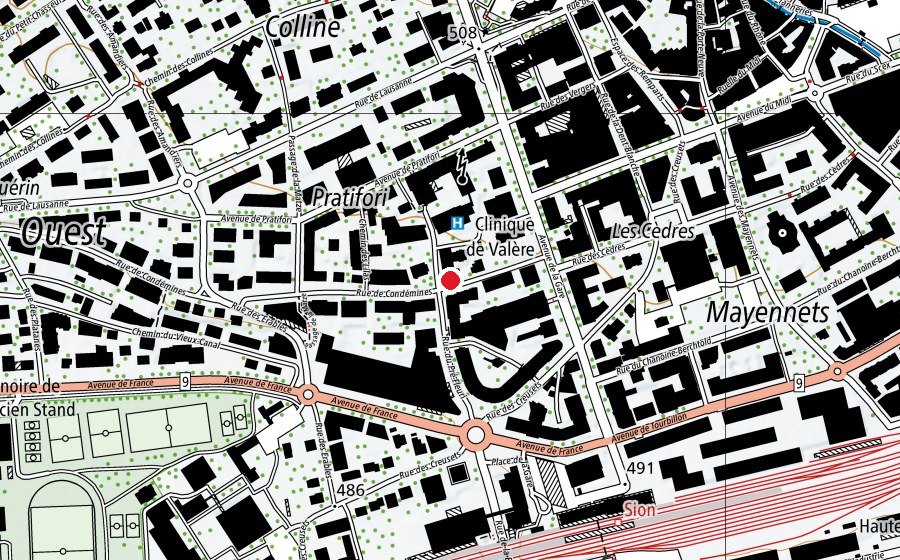Carte indiquant l’emplacement de Crèche garderie municipale (Crèche)