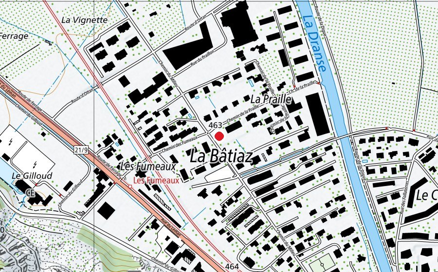 Map showing the location of Crèche P'tits bilingues (Childcare)