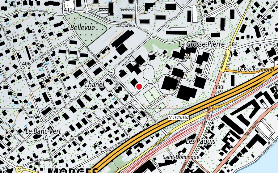 Carte indiquant l’emplacement de CVE de Beausobre (Crèche)