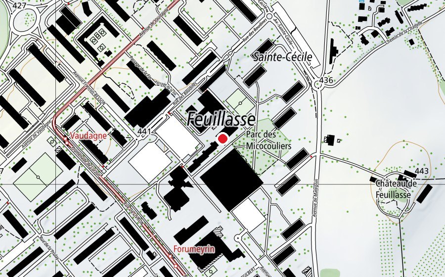 Karte mit dem Standort von EVE Cité (Kindertagesstätte)