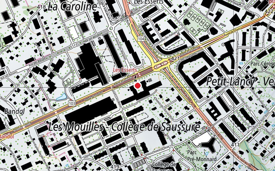Map showing the location of EVE Clair-Matin (Childcare)