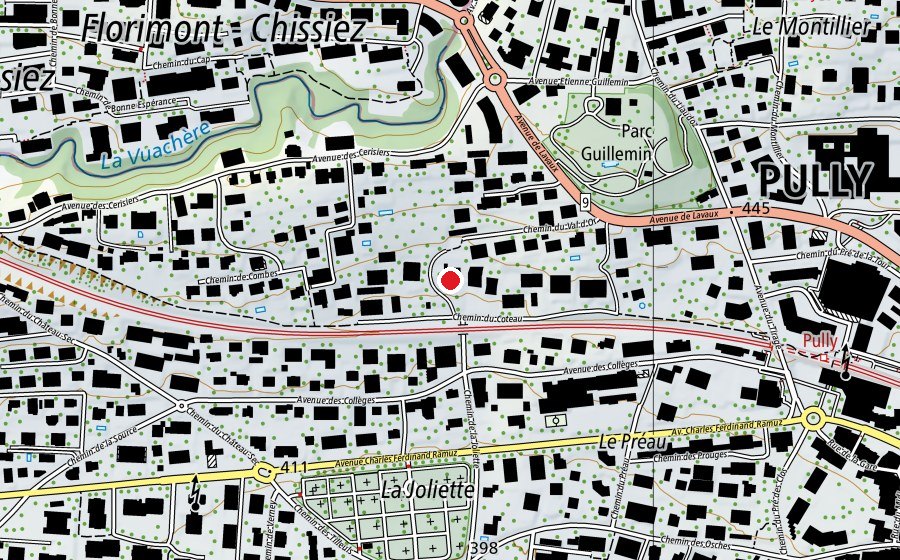 Mappa con la posizione di Garderie du Coteau (Asilo nido)