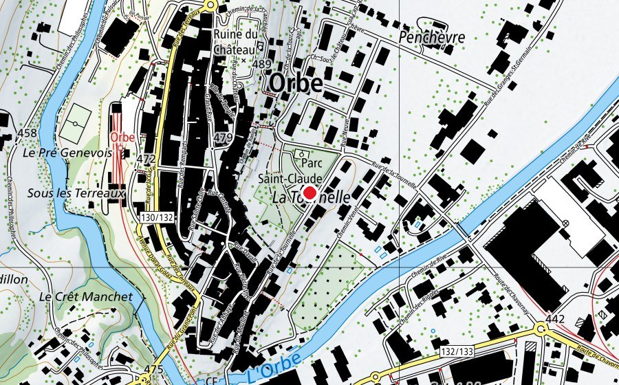 Carte indiquant l’emplacement de Garderie St-Claude (Crèche)