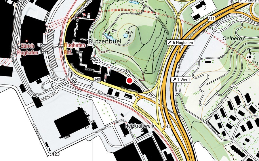 Mappa con la posizione di Globegarden Kinderkrippe (Asilo nido)