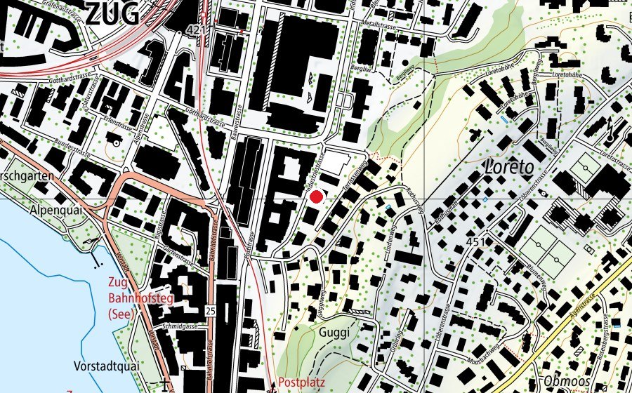 Carte indiquant l’emplacement de Globegarden Kita - Industriestrasse (Crèche)