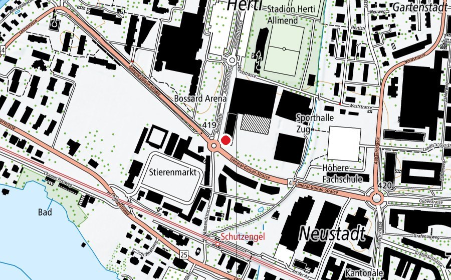 Mappa con la posizione di Globegarden Kita - Uptown (Asilo nido)
