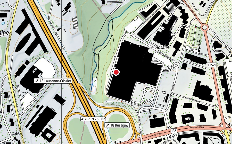 Carte indiquant l’emplacement de Halte de jeux (Crèche)