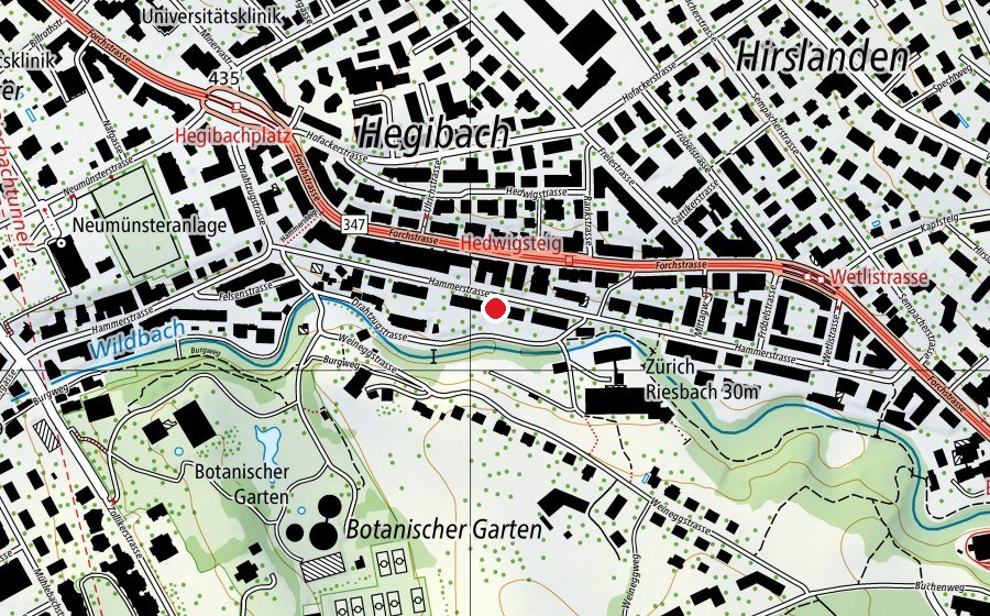 Map showing the location of Hammer Mittag-/Abendhort (Childcare)