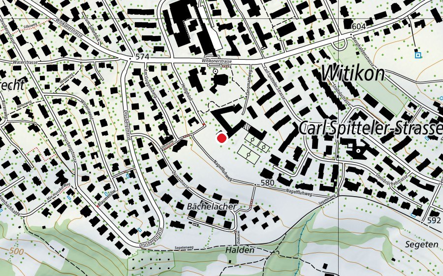 Mappa con la posizione di Heilighüsli Mittag-/Abendhort (Asilo nido)