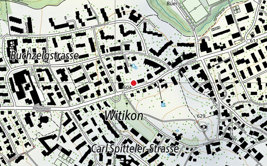 Mappa con la posizione di Hort Buchholz und Witikon (Asilo nido)