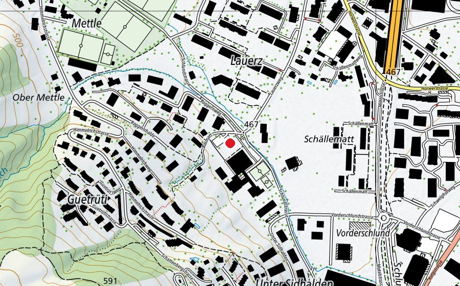 Mappa con la posizione di Hort Roggern (Asilo nido)