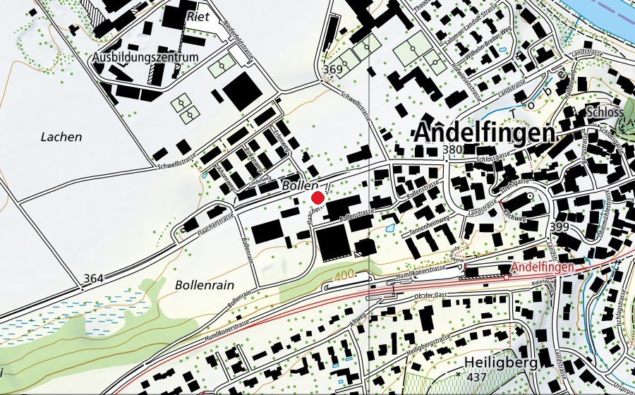 Carte indiquant l’emplacement de Hurrlibutz (Crèche)
