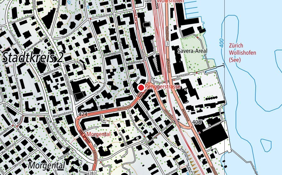 Mappa con la posizione di Joey Kinderkrippe (Asilo nido)