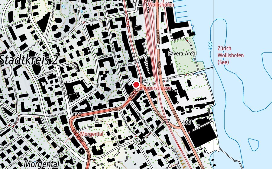 Carte indiquant l’emplacement de Joey (Crèche)