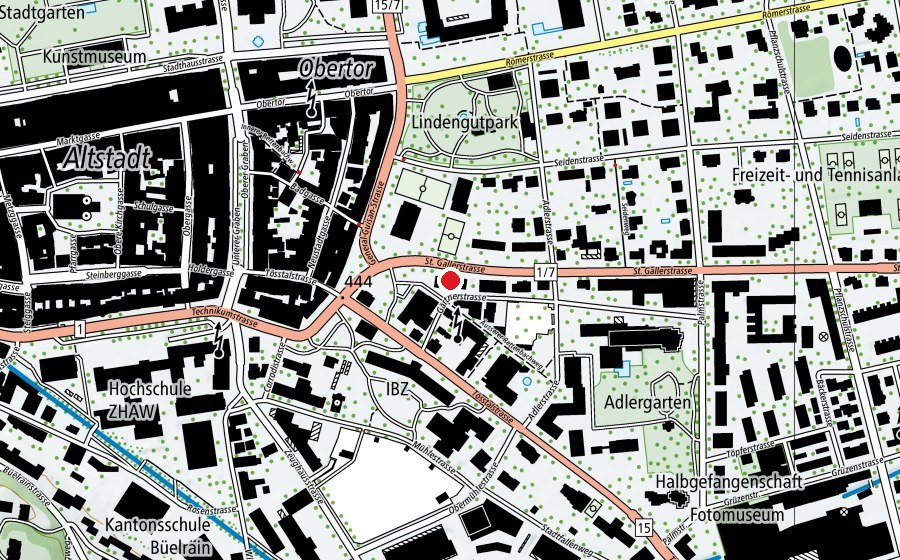 Map showing the location of kiana Kinderkrippe (Childcare)