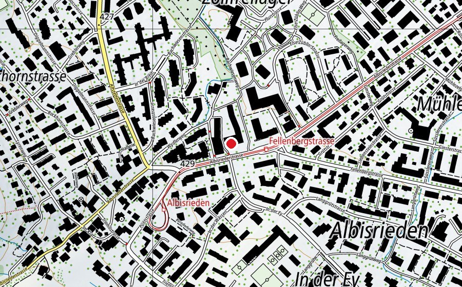 Mappa con la posizione di Kicher-Erbsen (Asilo nido)