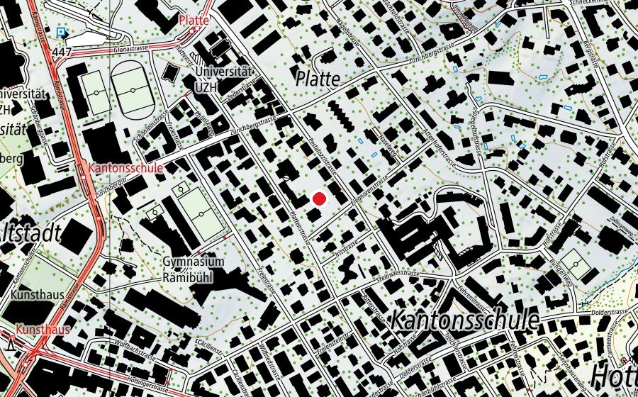Map showing the location of kihz Platten (Childcare)