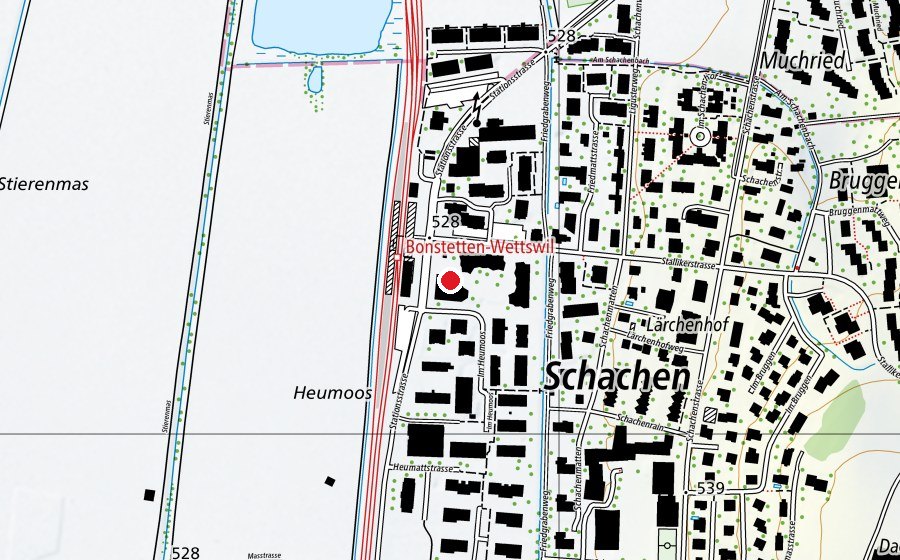 Map showing the location of Kinderatelier - Spielgruppe (Childcare)