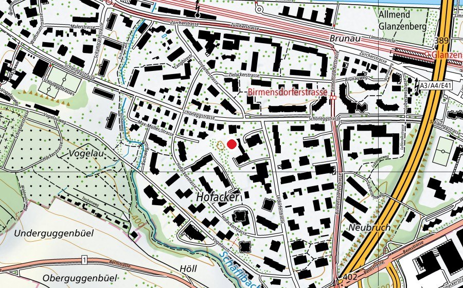 Carte indiquant l’emplacement de Kindergrippe 3 (Crèche)