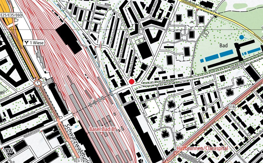 Mappa con la posizione di Kinderhaus Lummerland (Asilo nido)