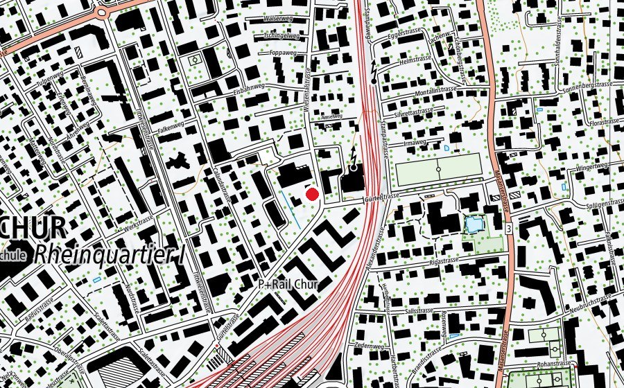Mappa con la posizione di Kinderhaus St. Josef (Asilo nido)