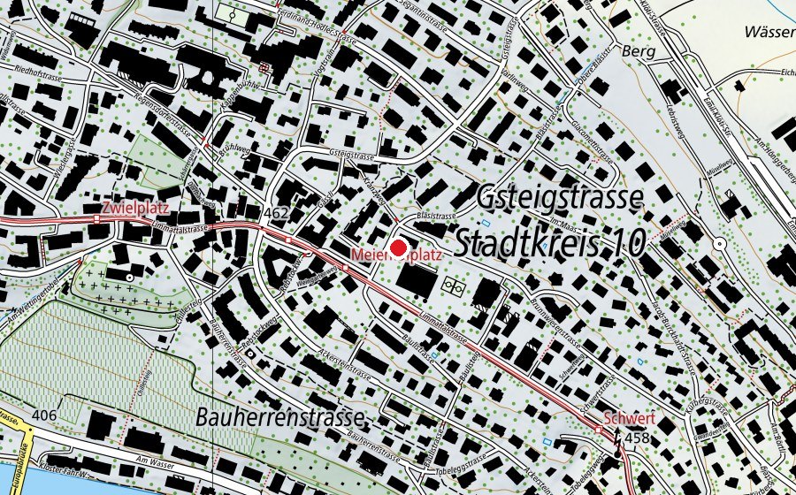 Karte mit dem Standort von Kinderhort Bläse 1+2 (Kindertagesstätte)
