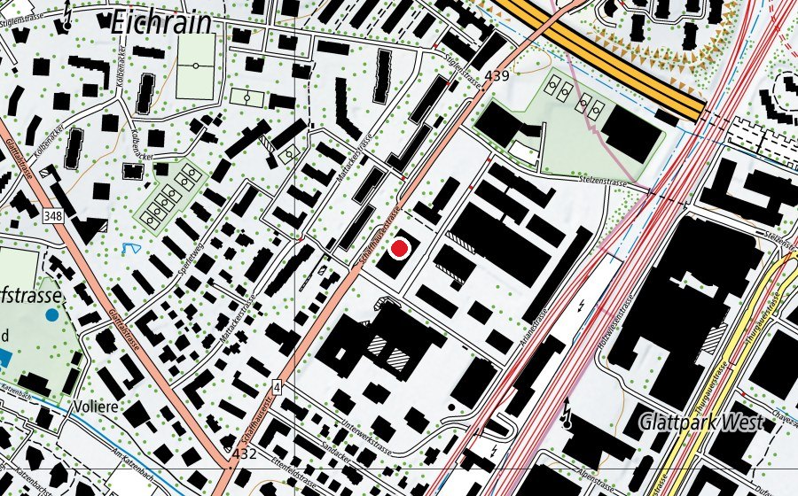 Mappa con la posizione di Kinderhort Ettenfeld 1 (Asilo nido)