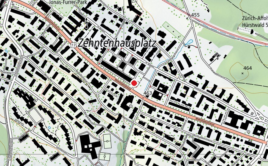 Carte indiquant l’emplacement de Kinderhort Frohheim (Crèche)