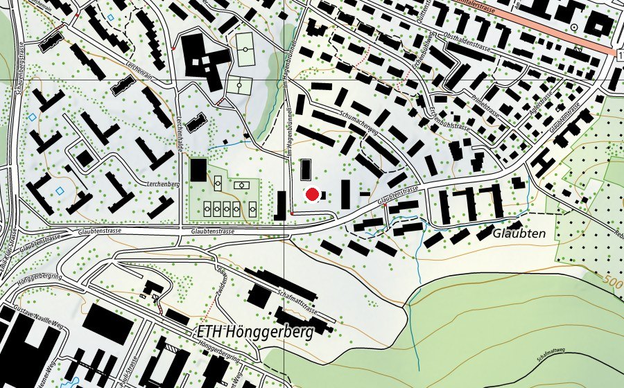 Carte indiquant l’emplacement de Kinderhort Glaubten 2 (Crèche)