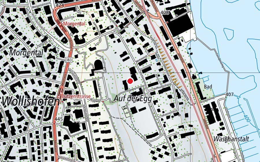Carte indiquant l’emplacement de Kinderhort Hans Asper (Crèche)