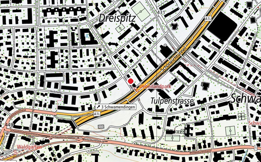 Karte mit dem Standort von Kinderhort Herbstweg - Mittag-Abend (Kindertagesstätte)