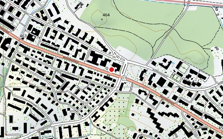 Mappa con la posizione di Kinderhort Hürstholz 3 (Asilo nido)
