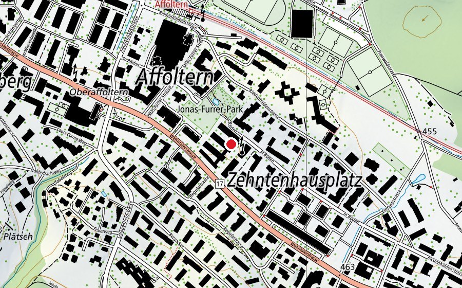 Karte mit dem Standort von Kinderhort In Böden 1+2 (Kindertagesstätte)