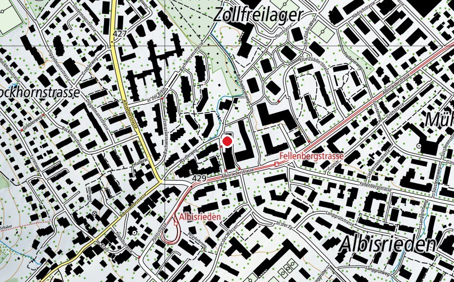 Map showing the location of Kinderhort In der Ey 4+5 (Childcare)
