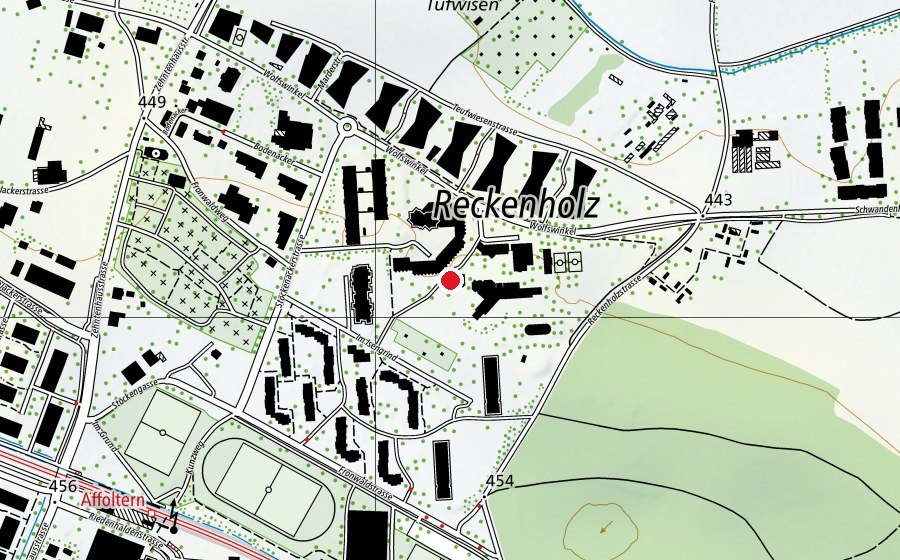 Carte indiquant l’emplacement de Kinderhort Isengrind 1 Morgen / Mittag / Abend (Crèche)