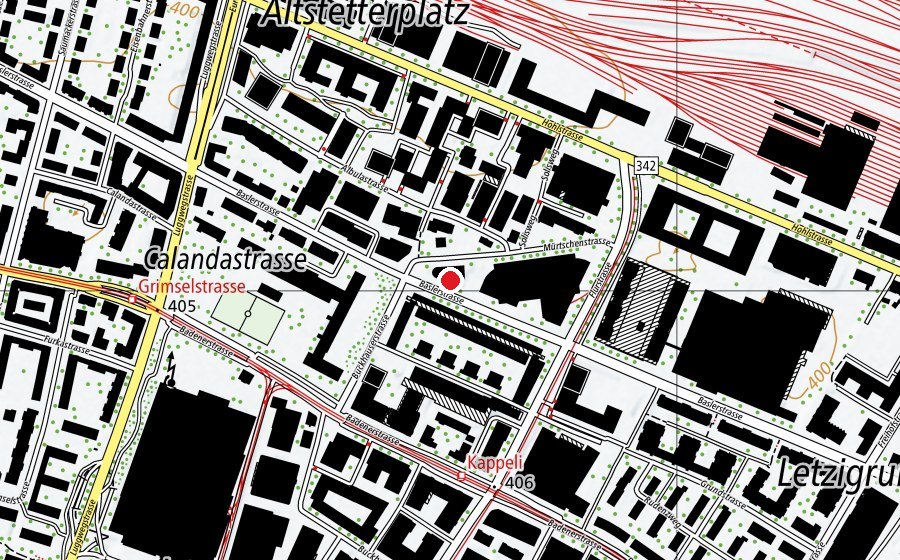 Mappa con la posizione di Kinderhort Kappeli 3 (Asilo nido)