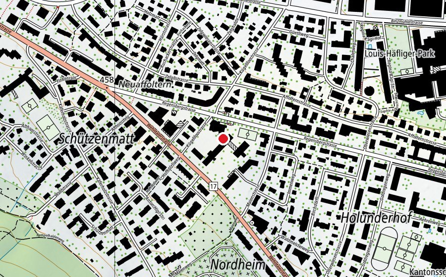 Carte indiquant l’emplacement de Kinderhort Kügeliloo (Crèche)
