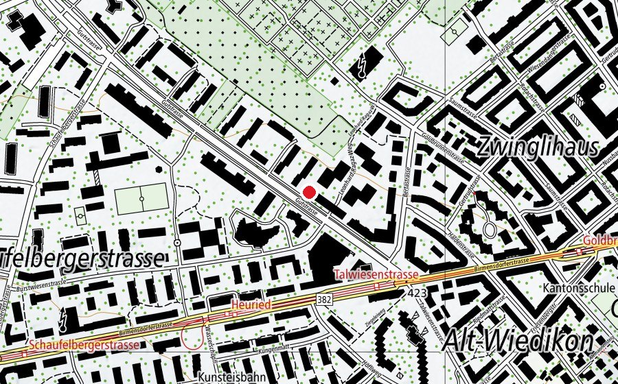 Mappa con la posizione di Kinderhort Leonhard Ragaz (Asilo nido)