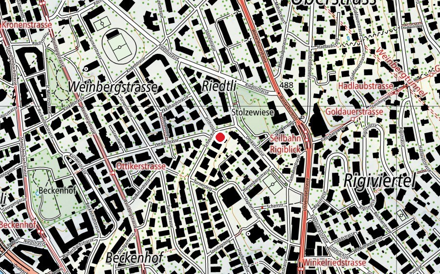 Mappa con la posizione di Kinderhort Ottiker - Mittag (Asilo nido)
