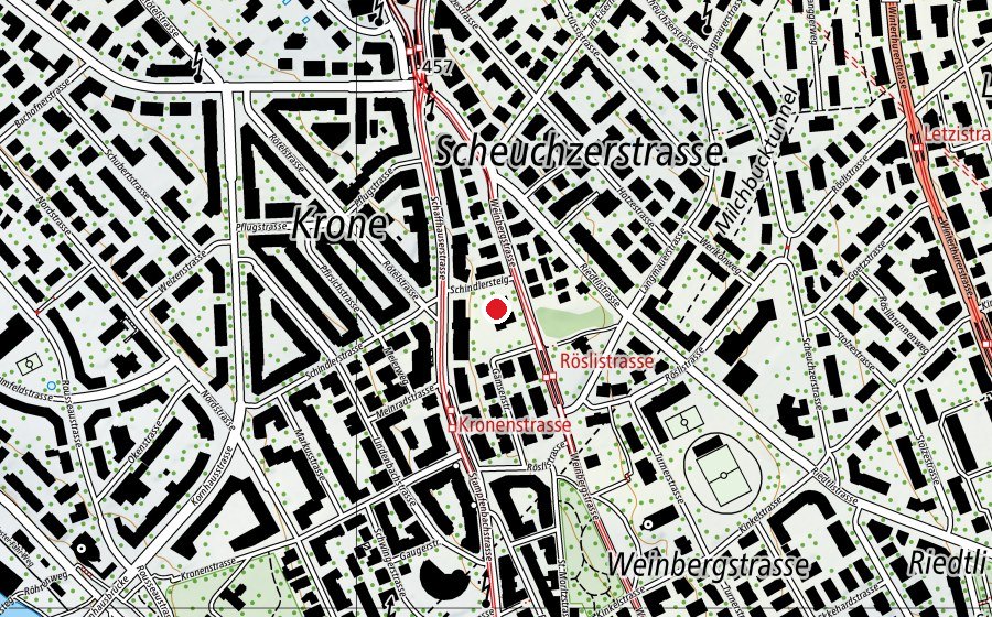 Mappa con la posizione di Kinderhort Weinberg 1 - Mittag-Abend (Asilo nido)