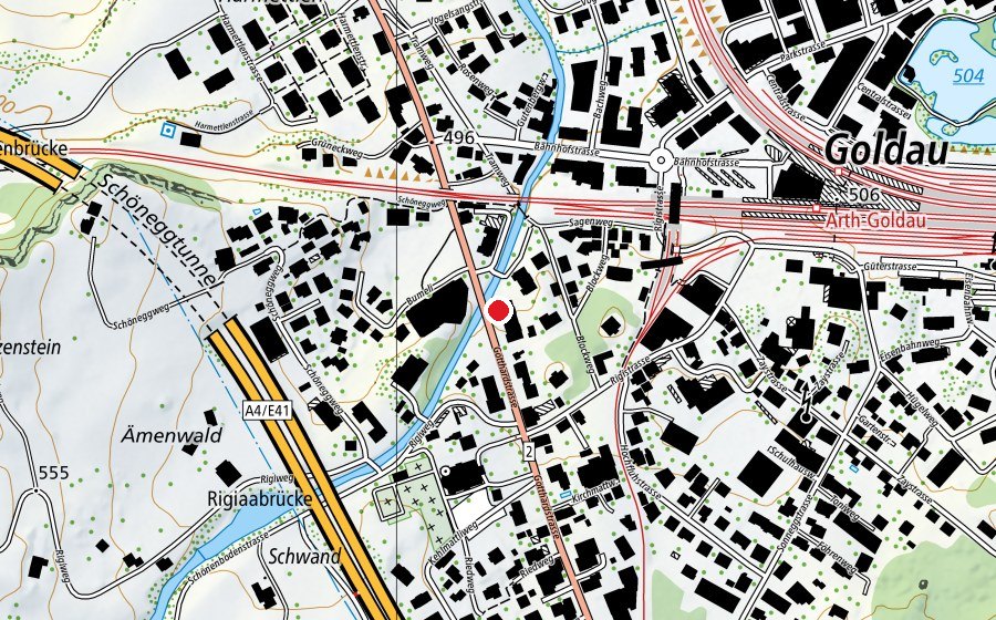 Mappa con la posizione di Kinderkrippe Bärenland (Asilo nido)