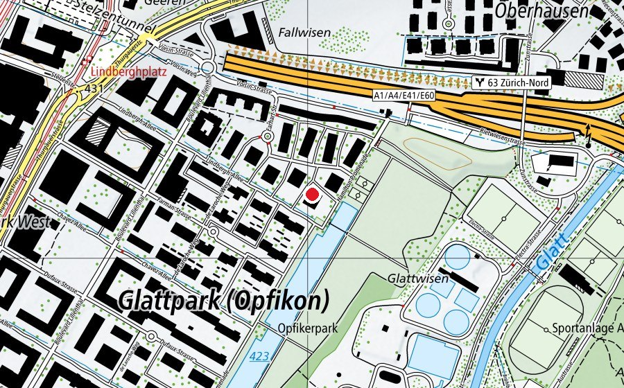 Map showing the location of Kinderkrippe Bambi (Childcare)